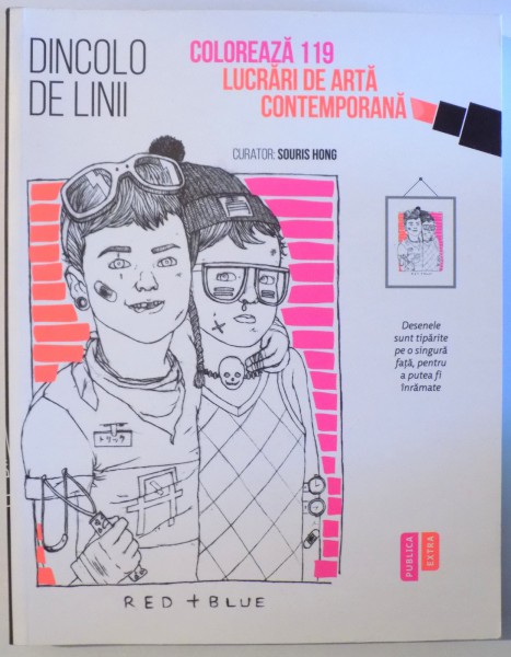 DINCOLO DE LINII - COLOREAZA 119 LUCRARI DE ARTA CONTEMPORANA , curator SOURIS HONG , 2015
