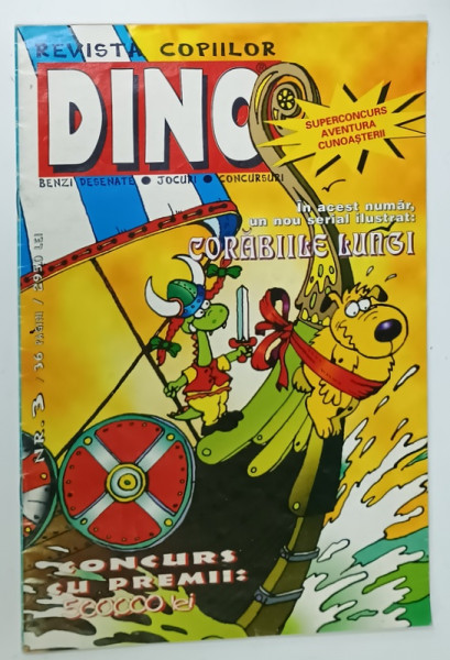 DINO , REVISTA PENTRU COPII , NR. 3 , ANII ' 90