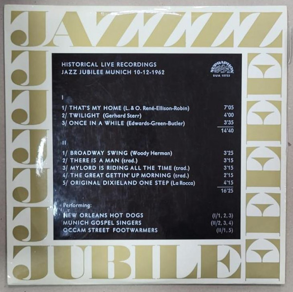 Disc Vinil - Jazz, Jubilee Munich, 1962