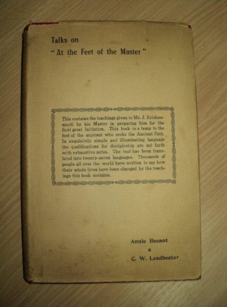 Discursuri despre ocultism, Annie Besant, Vol. I, 1930