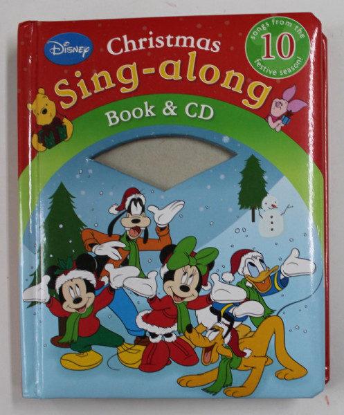 DISNEY CHRISTMAS SING - ALONG - BOOK and CD , 1994 ,LIPSA CD *
