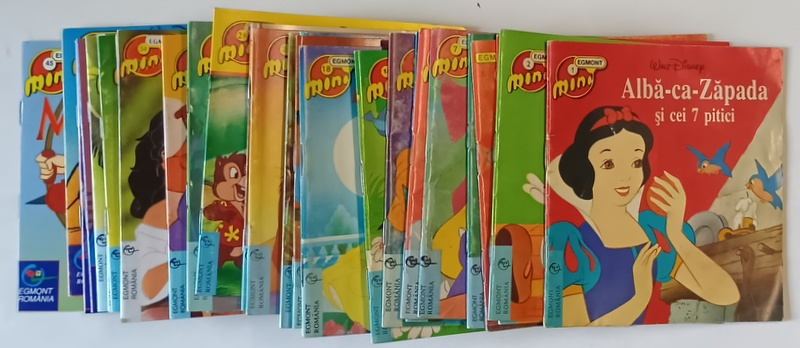 DISNEY , COLECTIA MINI EGMONT , SET DE 45 DE CARTICELE , ANII '90 ( VEZI DESCRIERE! )