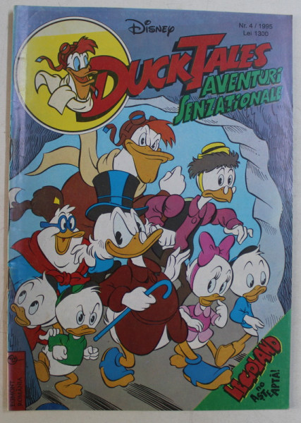 DISNEY , DUCK TALES , AVENTURI SENZATIONALE , NUMARUL 4 , 1995