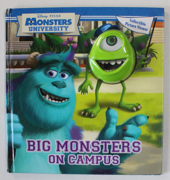 DISNEY PIXAR - MONSTERS UNIVERSITY , BIG MONSTERS ON CAMPUS , COLLECTIBLE PICTURE VIEWER , adapted by SUSAN AMERIKANER , illustrated by DISNEY STORYBOOK ARTISTS , 2013,  JUCARIE INCLUSA *