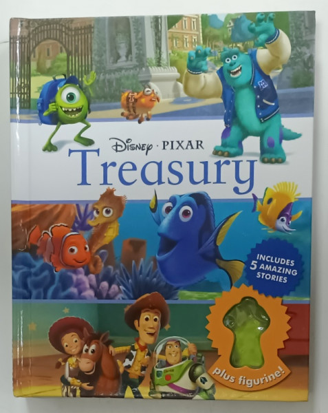 DISNEY - PIXAR , TRASURY ,INCLUDES 5 AMAZING STORIES , LIPSA FIGURINA , 2014, PREZINTA  URME DE UZURA