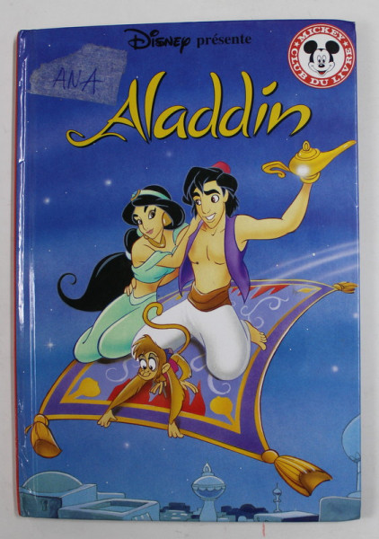 DISNEY PRESENTE ALADDIN , 1993, MIC INSCRIS PE COPERTA