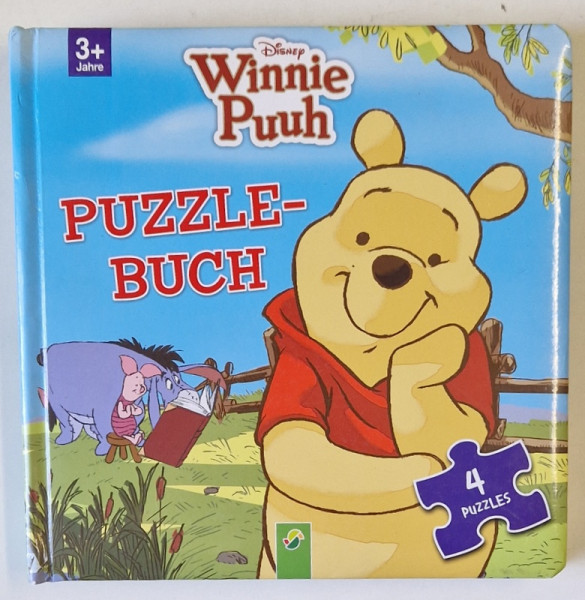 DISNEY WINNIE PUUH , PUZZLE - BUCH , TEXT IN LIMBA GERMANA , 2017