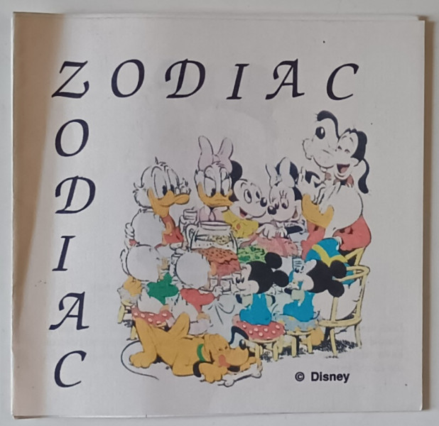 DISNEY ZODIAC , PLIANT PENTRU COPII IN LIMBA ROMANA  , ANII '90