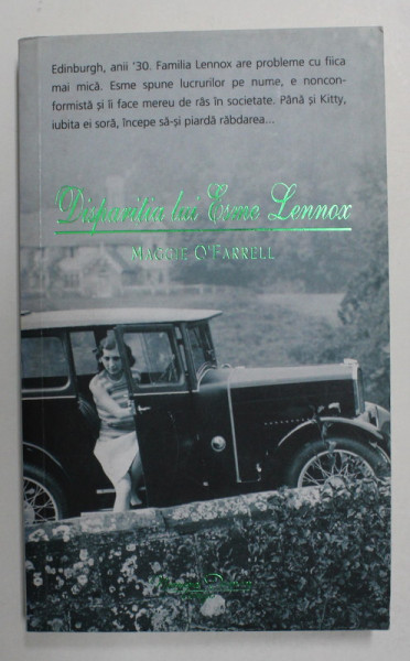DISPARITIA LUI EME LENNOX de MAGGIE O 'FARRELL , 2009