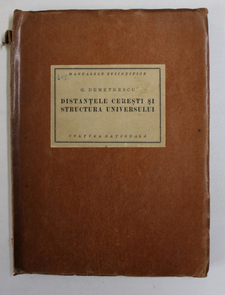 DISTANTELE CERESTI SI STRUCTURA UNIVERSULUI de G. DEMETRESCU