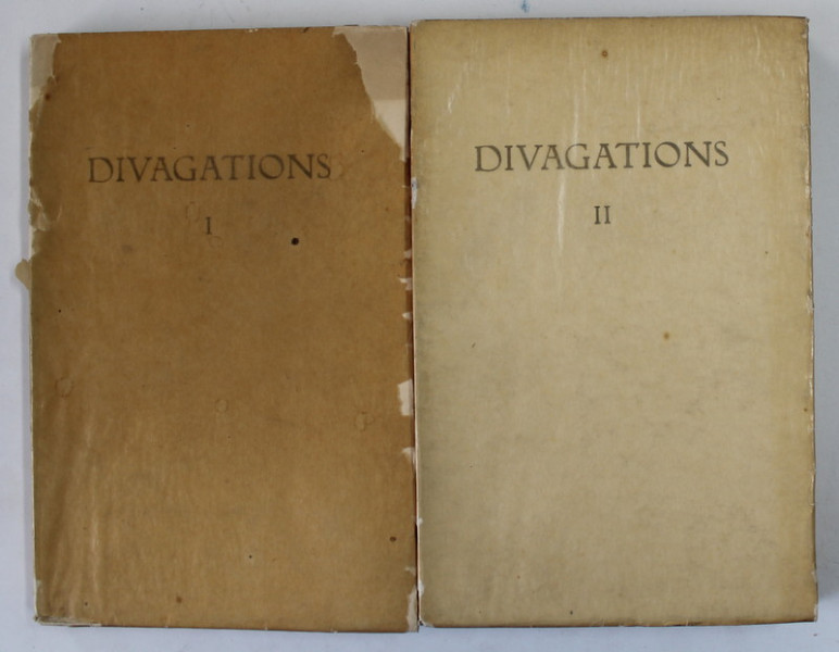 DIVAGATIONS par STEPHANE MALLARME , DEUX VOLUMES , 1932 , EXEMPLAR 278 DIN 575 *
