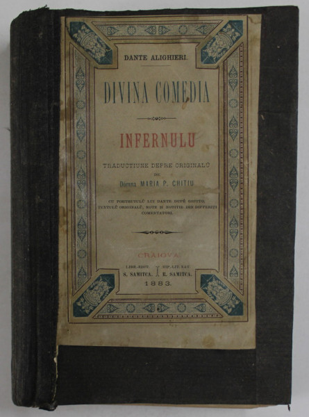 DIVINA COMEDIA. INFERNULU de DANTE ALIGHIERI 1883