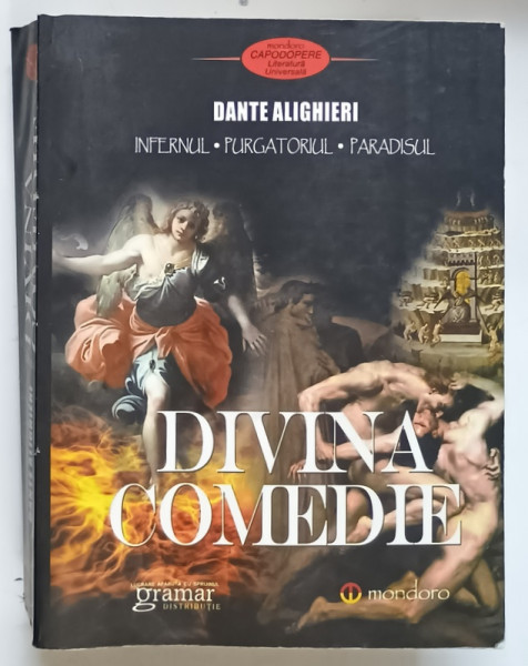 DIVINA COMEDIE - INFERNUL , PURGATORIUL , PARADISUL de DANTE ALIGHIERI , 2015 *PREZINTA HALOURI DE APA