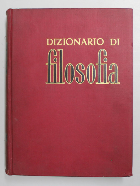 DIZIONARIO DI FILOSOFIA di NICOLA ABBAGNANO , 1961