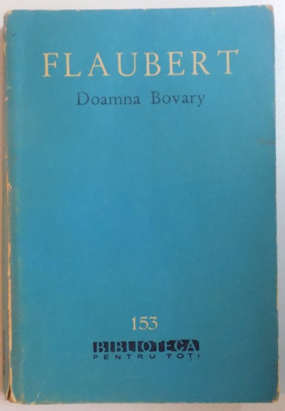 DOAMNA BOVARY de FLAUBERT , 1962