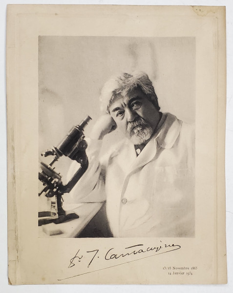 DOCTORUL ION CANTACUZINO ( 1863-1934 ) , HELIOGRAVURA , SEMNATURA REPRODUSA , INTERBELICA