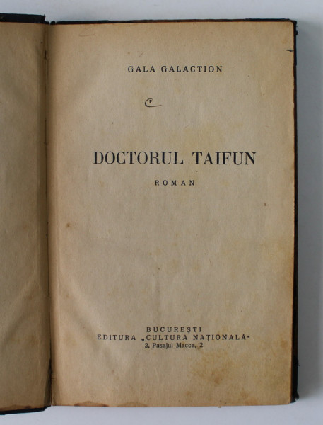 DOCTORUL TAIFUN de GALA GALACTION