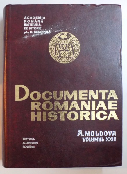 DOCUMENTA ROMANIAE HISTORICA , A. MOLDOVA , VOLUMUL XXIII (1635-1636) , 1996