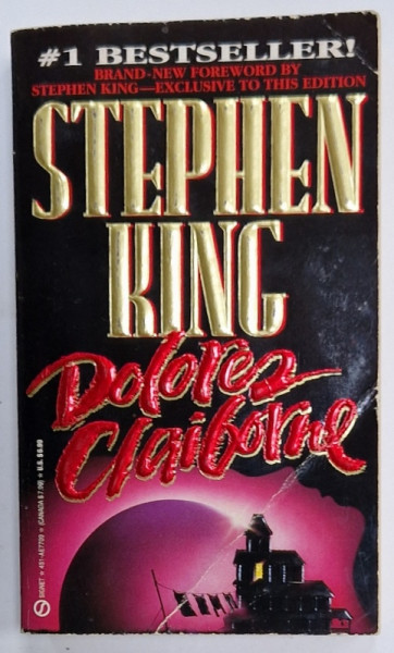 DOLORES CLAIBORNE by STEPHEN KING , 1993, COPERTA ORIGINALA BROSATA