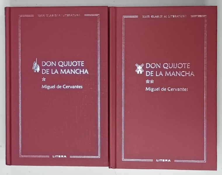 DON QUIJOTE DE LA MANCHA de MIGUEL DE CERVANTES , VOLUMELE I - II , 2023, EDITIE CARTONATA