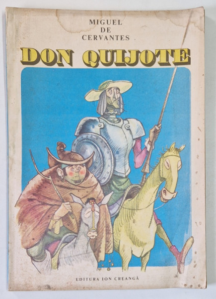 DON QUIJOTE de MIGUEL DE CERVANTES 1986 *PREZINTA HALOURI DE APA