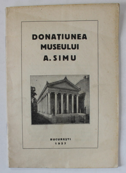 DONATIUNEA  MUSEULUI SIMU , 1927