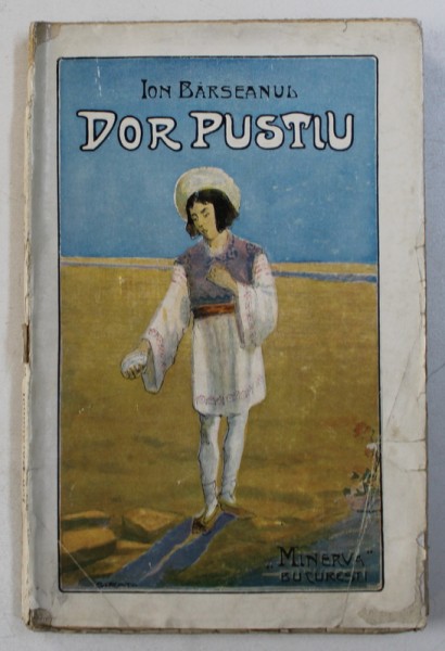 DOR PUSTIU - istorisiri de ION BARSEANUL , coperta de pictorul SIRATO , 1908