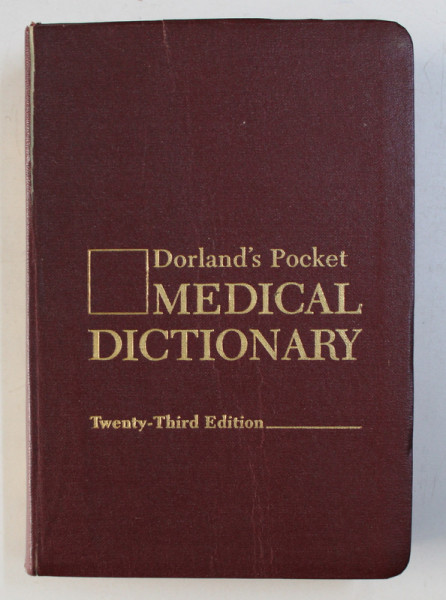 DORLAND ' S POCKET MEDICAL DICTIONARY , 1982