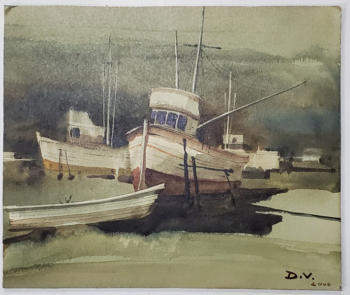 Dragos Vitelaru (1951- ) - Barci in Port