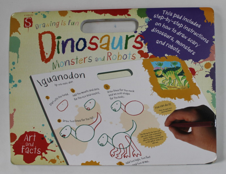 DRAWING IS FUN :  DINOSAURUS , MONSTERS AND ROBOTS by MARK BERGIN , 2014