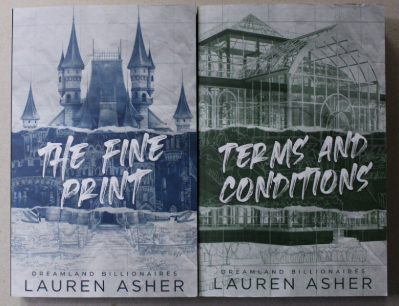DREAMLAND BILLIONAIRES , TWO VOLUMES - THE FINE PRINT / TERMS  AND CONDITIONS by LAUREN ASHER , 2022
