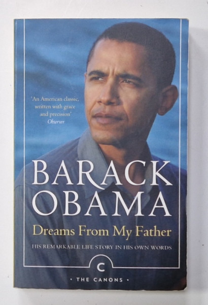 DREAMS FROM MY FATHER by BARACK OBAMA , 2007 , PREZINTA  URME DE UZURA