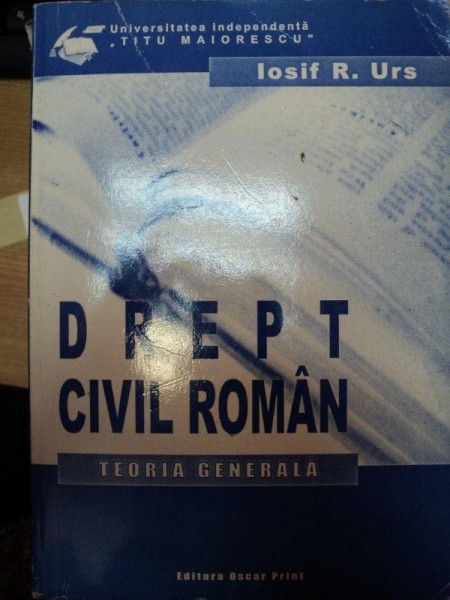 DREPT CIVIL ROMAN-IOSIF R. URS,BUC.2001