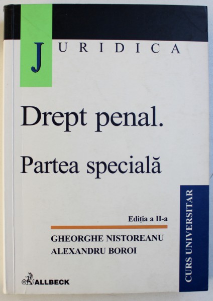 DREPT PENAL . PARTEA SPECIALA , 2002