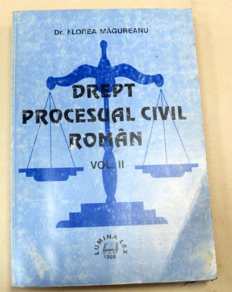 DREPT PROCESUAL CIVIL ROMAN VOLUMUL 2-DR.FLOREA MAGUREANU