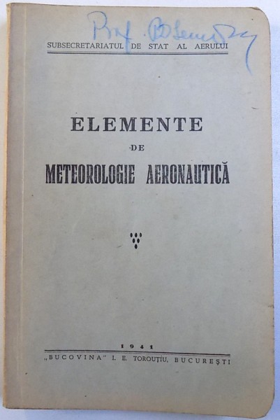 DRUM NOU IN AERONAUTICA ROMANA - VIRGIL SLAVESCU-BUC. 1932