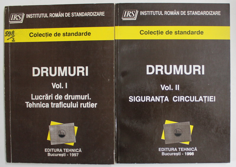 DRUMURI , COLECTIE DE STANDARDE , VOLUMELE I - II  de MIHAELA UDRAN , 1997- 1998