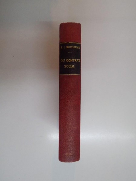 DU CONTRAT SOCIAL OU PRINCIPES DU DROIT POLITIQUE par J.J. ROUSSEAU, PARIS