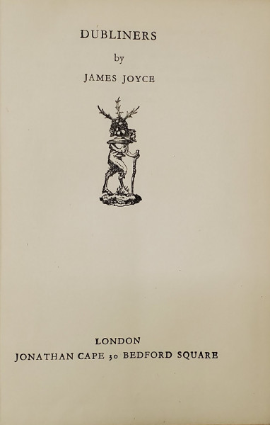 DUBLINERS by JAMES JOYCE - LONDRA, 1930