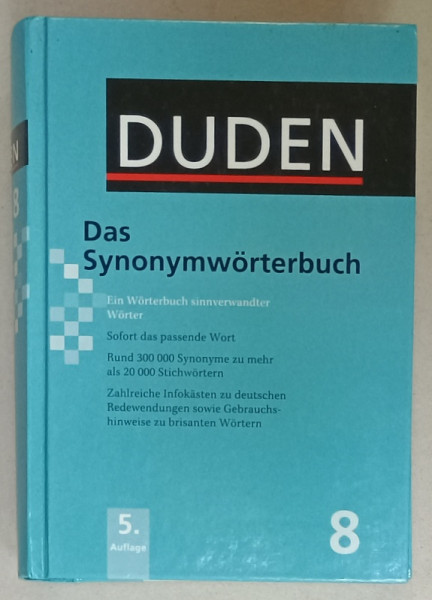 DUDEN , DAS SYNONYMWORTERBUCH , 2010