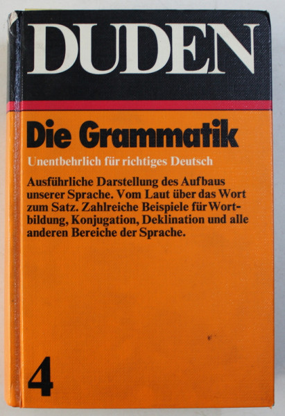 DUDEN GRAMMATIK DER DEUTSCHEN GEGENWARTSSPRACHE , 1973