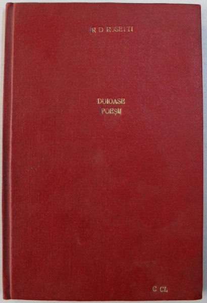 DUIOASE - POESII de RADU D. ROSETTI , 1897