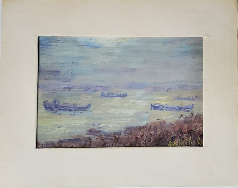 Dumitru Ghiata Colibasi (1888-1972) - Barci pe Dunare