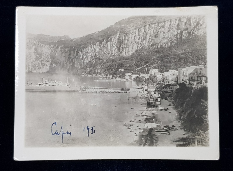 DUNAREA LA CAZANE , FOTOGRAFIE MONOCROMA, PE HARTIE LUCIOASA , DATATA PE FATA 1931