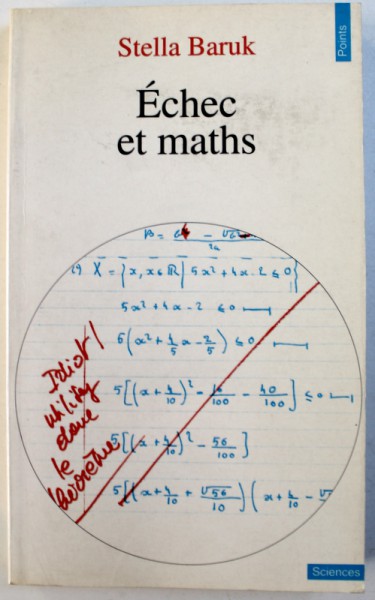 ECHEC ET MATHS par STELLA BARUK , 1973