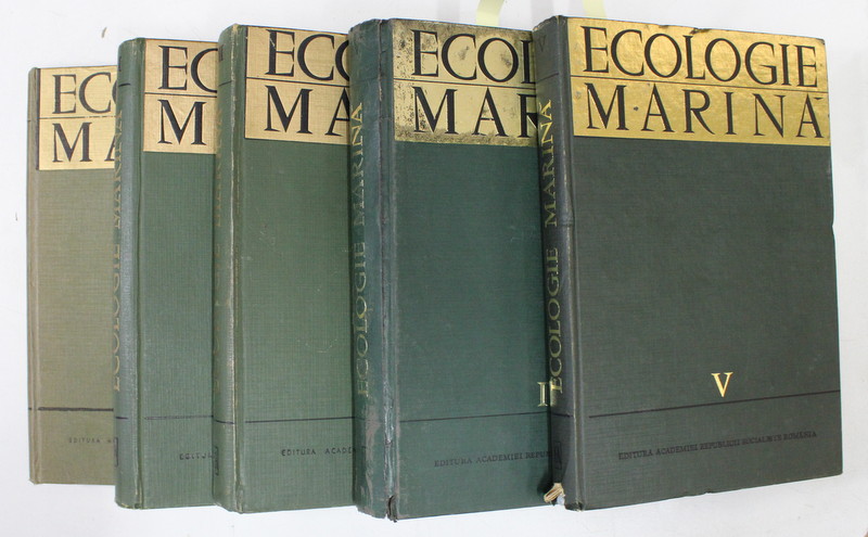 ECOLOGIE MARINA , colectiv de autori , VOLUMELE I - V , 1965 - 1976