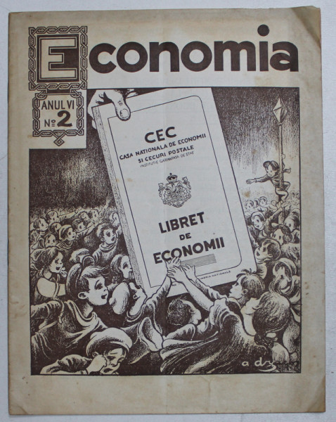 ECONOMIA , REVISTA TRIMESTRIALA , ANUL VI , NO. 2 , IUNIE 1941
