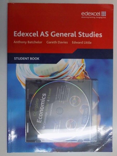 EDEXCEL AS GENERAL STUDIES de ANTHONY BATCHELOR , GARETH DAVIES , EDWARD LITTLE , STUDENT BOOK , CONTINE CD , 2008