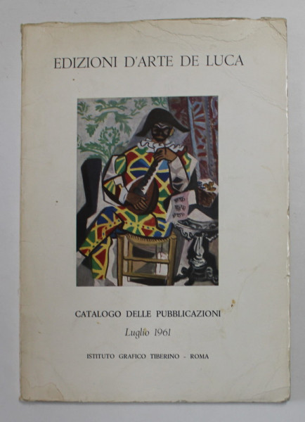 EDIZION D 'ARTE DE LUCA - CATALOGO DELLE PUBBLICAZIONI , LUGLIO , 1961