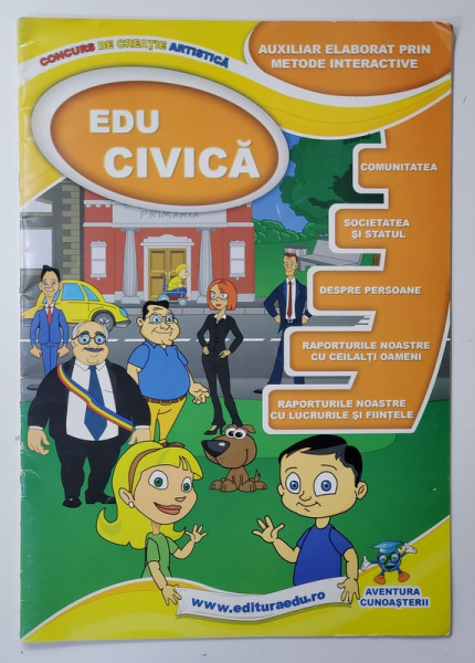 EDU CIVICA - AUXILIAR ELABORAT PRIN METODE INTERACTIVE , ANII '2000